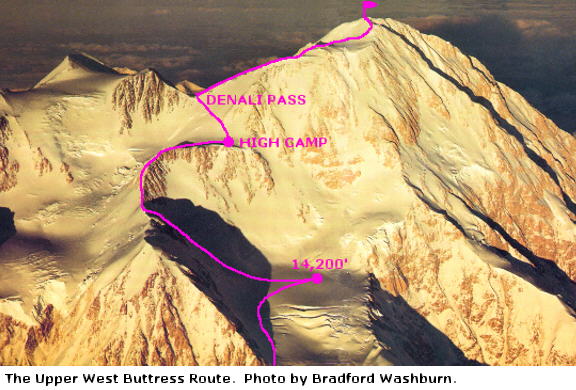 The Upper West Buttress Route