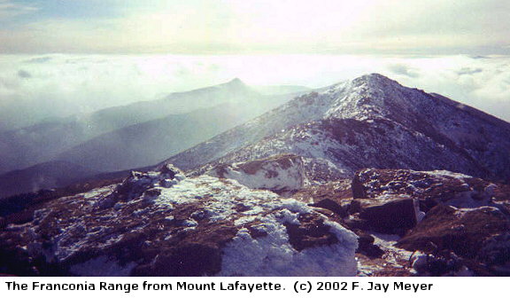 The Franconia Range from Mount Lafayette