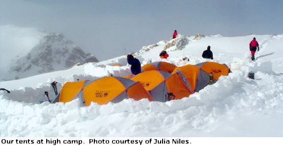 Tents at High Camp