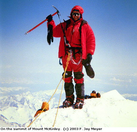 Jay Meyer on the Summit of Mount McKinley