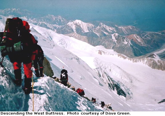 Descending the West Buttress