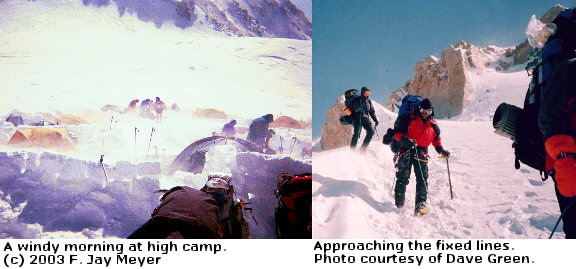 Descending from High Camp