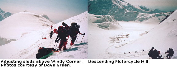 Descending the Kahiltna Glacier