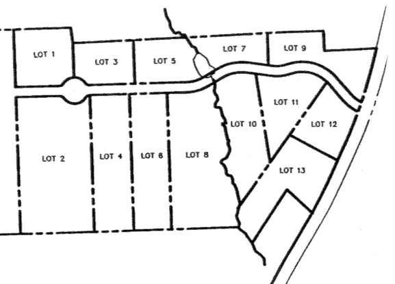 Ocean Ridge Development Coastal Property–lot plans